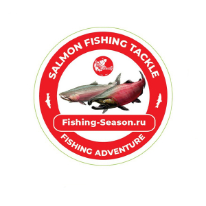 Наклейка Salmon Fishing Tackle Красный