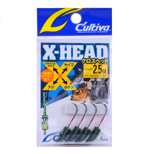 Джиг-головка Cultiva JH-86G X-Head 2.5гр (т.зеленая)