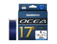 Плетеный шнур Shimano Ocea 17+ PE  #6 300m NAVY