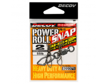 Вертлюжок с застежкой Decoy Power Roll Snap PR-11 #1 (20кг)