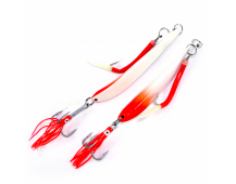 Пилькер Bottom Strike BiColor Pilk 1000гр (White-Fl.Red/Glow)